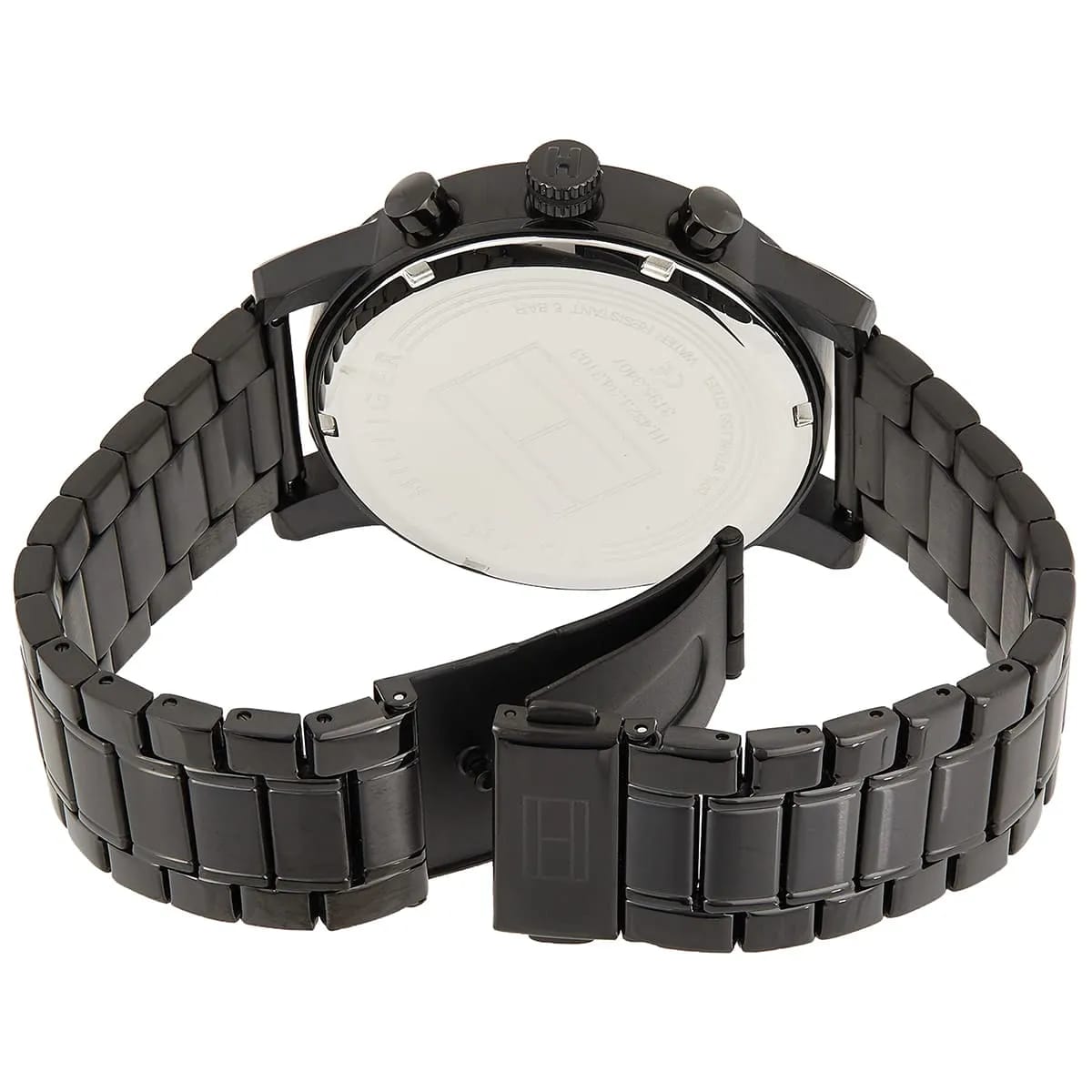 Tommy Hilfiger Sullivan 1791879 44mm Men's Multi-Function Watch – Black & Silver Stainless Steel Bracelet