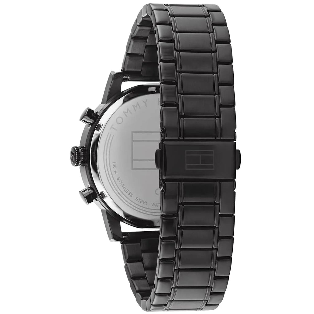 Tommy Hilfiger Sullivan 1791879 44mm Men's Multi-Function Watch – Black & Silver Stainless Steel Bracelet