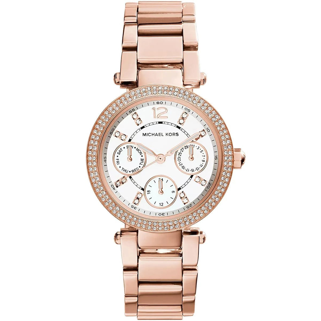 Michael Kors Parker MK5616 39mm Women's Quartz Watch – Rose Gold with Rose Gold Stainless Steel Bracelet