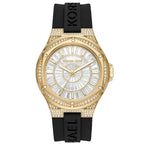 Michael Kors Camille MK7247 43mm Women's Quartz Watch – Gold with Gold Silicone Strap