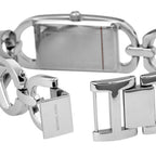 Michael Kors Empire MK7407 22mm Women's Quartz Watch – Silver with Silver Stainless Steel Bracelet