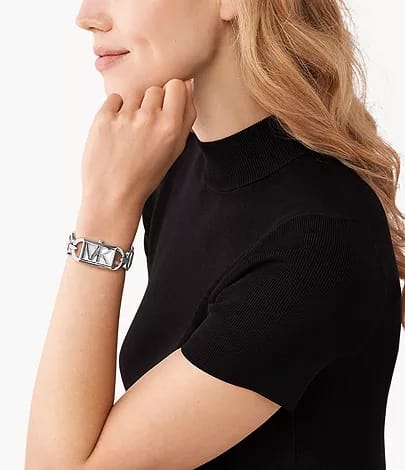 Michael Kors Empire MK7407 22mm Women's Quartz Watch – Silver with Silver Stainless Steel Bracelet
