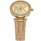 Michael Kors Parker MK4725 39mm Women's Quartz Watch – Gold with Gold Genuine Leather Strap