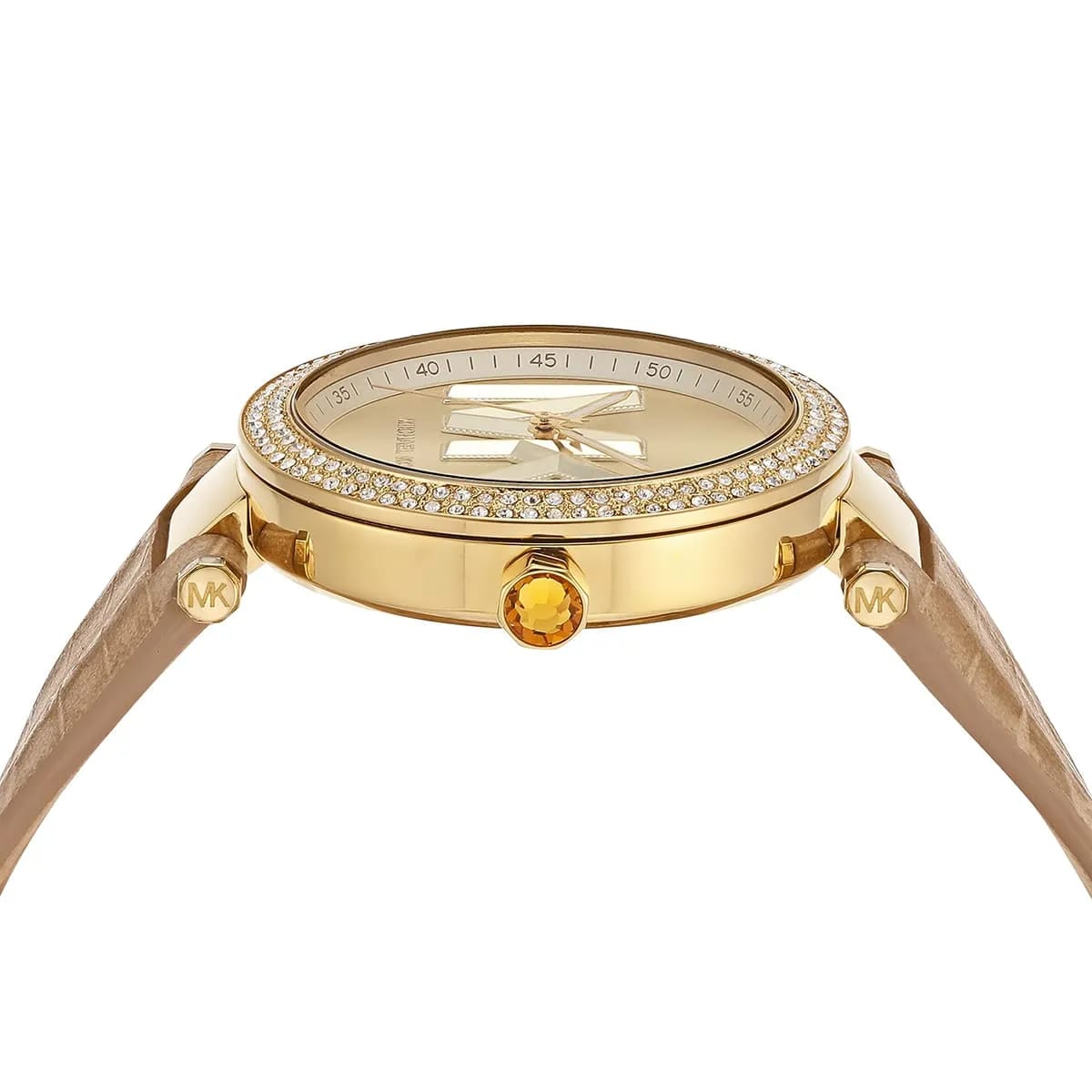 Michael Kors Parker MK4725 39mm Women's Quartz Watch – Gold with Gold Genuine Leather Strap