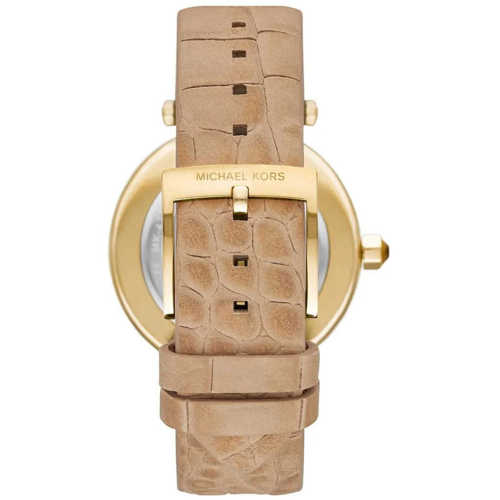 Michael Kors Parker MK4725 39mm Women's Quartz Watch – Gold with Gold Genuine Leather Strap