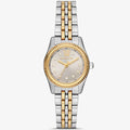 Michael Kors Lexington MK4815 26mm Women's Quartz Watch – Silver with Two-Tone Stainless Steel Bracelet