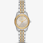 Michael Kors Lexington MK4815 26mm Women's Quartz Watch – Silver with Two-Tone Stainless Steel Bracelet