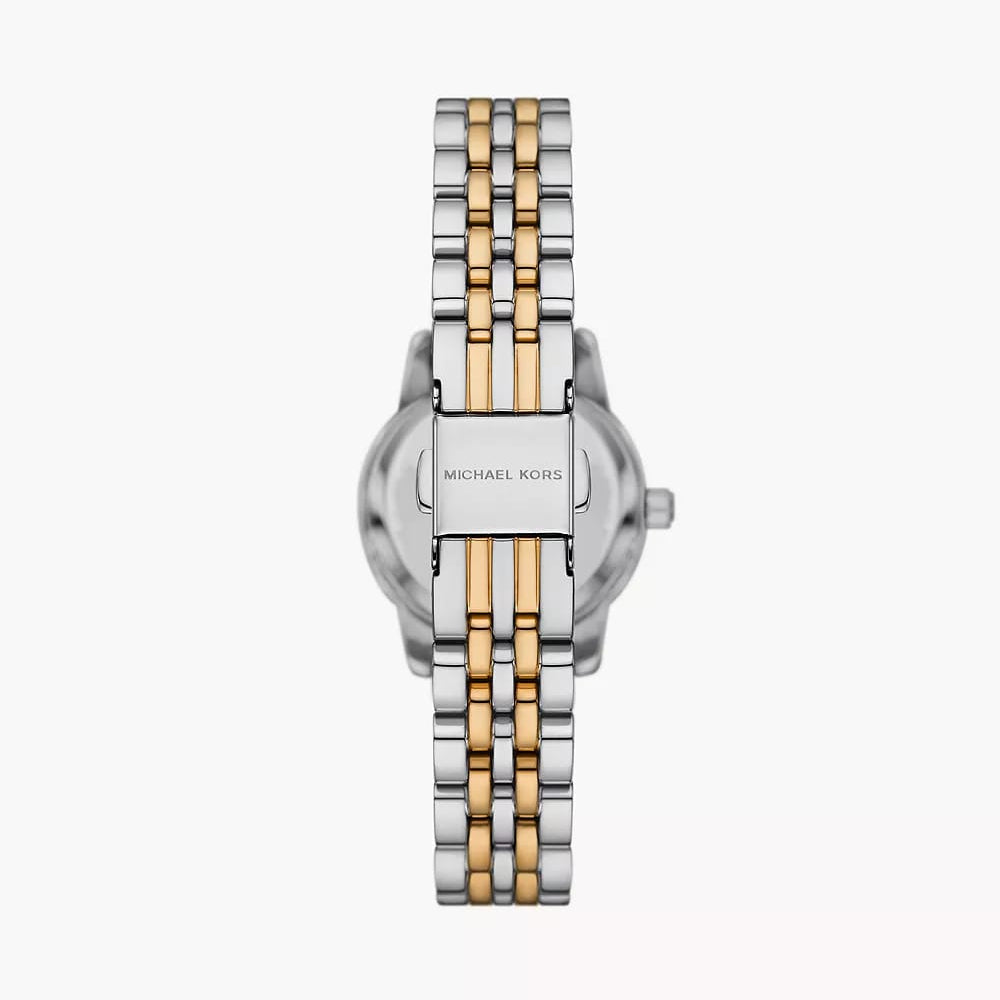 Michael Kors Lexington MK4815 26mm Women's Quartz Watch – Silver with Two-Tone Stainless Steel Bracelet