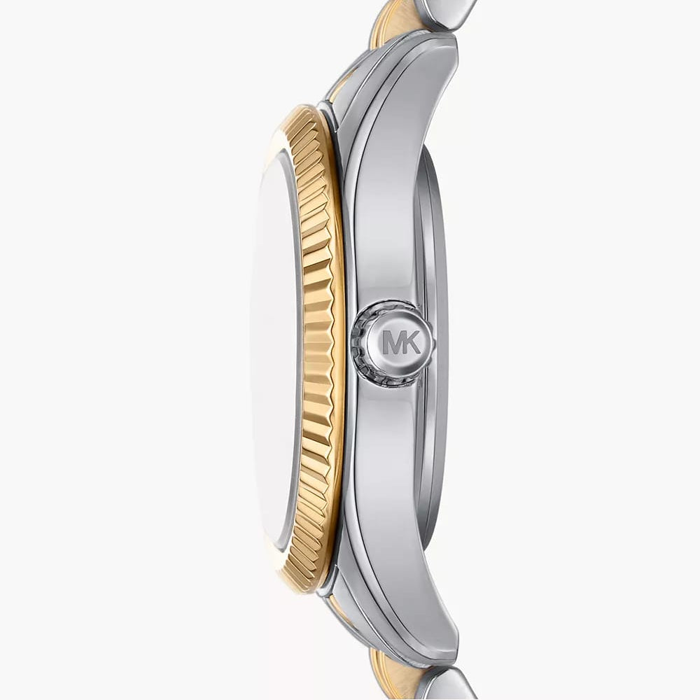Michael Kors Lexington MK4815 26mm Women's Quartz Watch – Silver with Two-Tone Stainless Steel Bracelet