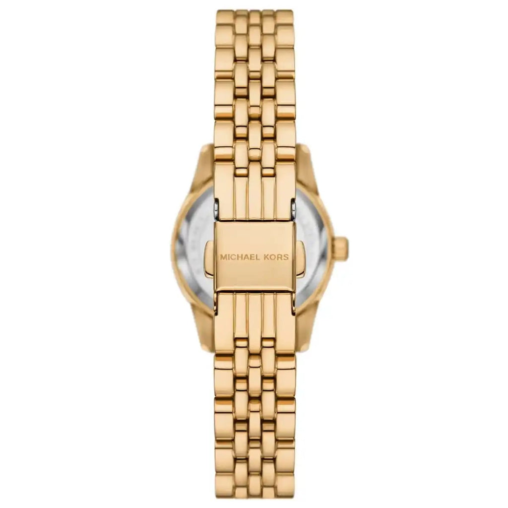 Michael Kors Lexington MK4802 26mm Women's Quartz Watch – Blue with Gold Stainless Steel Bracelet
