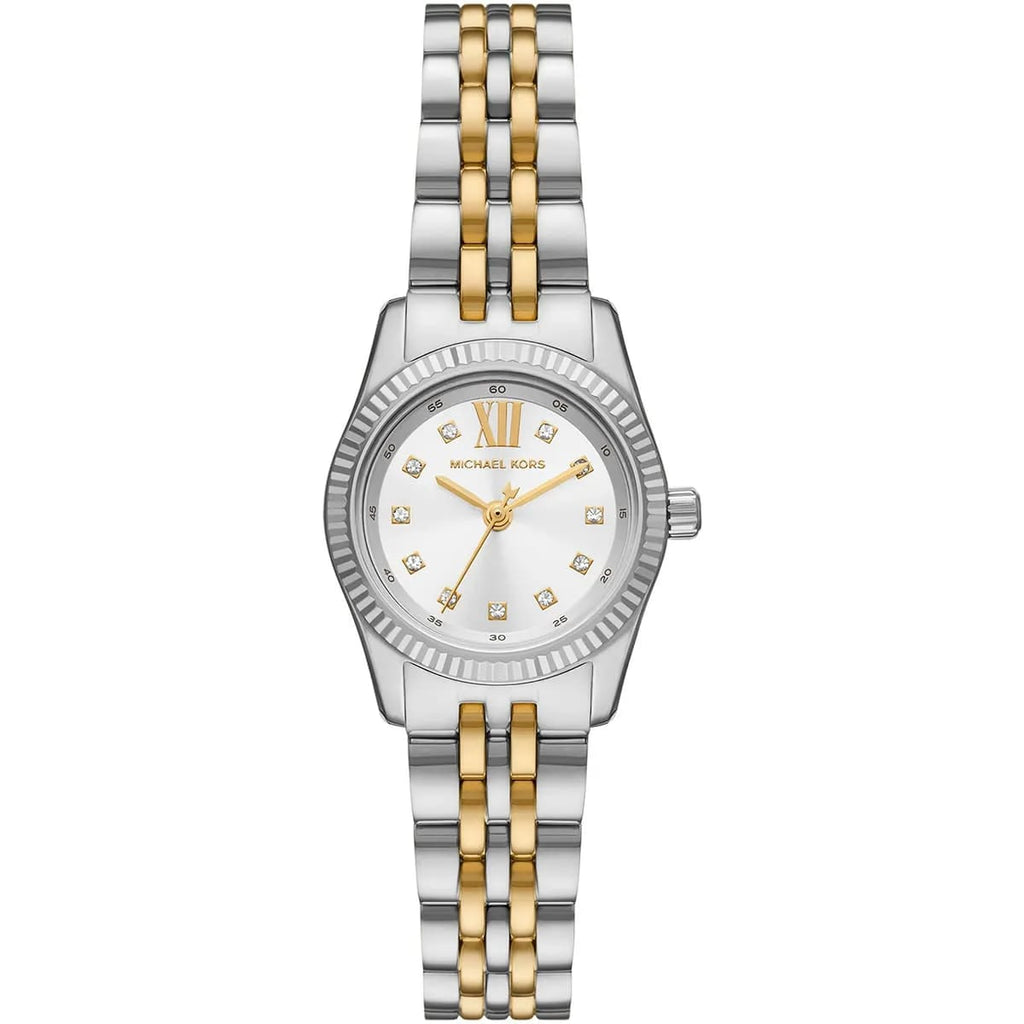 Michael Kors Lexington MK4740 26mm Women's Quartz Watch – Silver with Gold Stainless Steel Bracelet