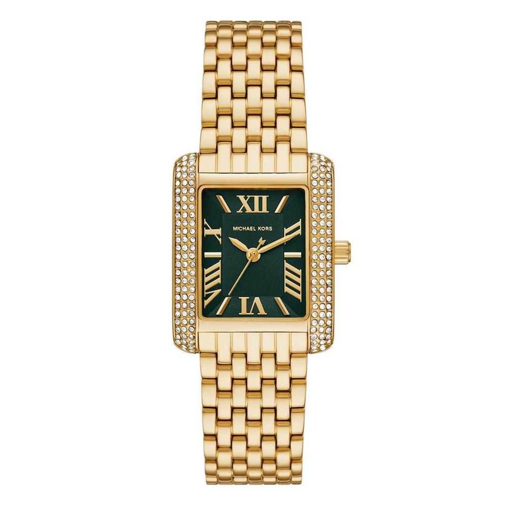 Michael Kors Emery MK4742 22mm Women's Quartz Watch – Green with Gold Stainless Steel Bracelet
