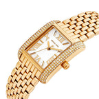 Michael Kors Emery MK4640 22mm Women's Quartz Watch – White with Gold Stainless Steel Bracelet