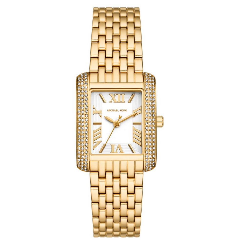 Michael Kors Emery MK4640 22mm Women's Quartz Watch – White with Gold Stainless Steel Bracelet