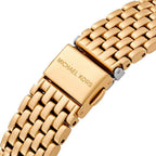 Michael Kors Emery MK4640 22mm Women's Quartz Watch – White with Gold Stainless Steel Bracelet