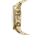 Michael Kors Ritz MK5676 37mm Women's Chronograph Watch – Gold with Gold Stainless Steel Bracelet