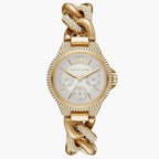 Michael Kors Mini Camille MK6842 33mm Women's Quartz Watch – Gold with Gold Chain-Link Bracelet