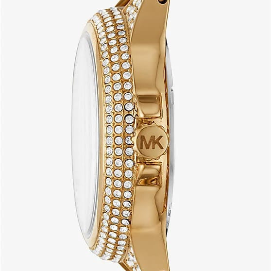 Michael Kors Mini Camille MK6842 33mm Women's Quartz Watch – Gold with Gold Chain-Link Bracelet