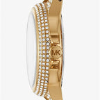 Michael Kors Mini Camille MK6842 33mm Women's Quartz Watch – Gold with Gold Chain-Link Bracelet
