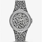 Michael Kors Lennox MK7408 37mm Women's Quartz Watch – Silver with Silver Stainless Steel Bracelet