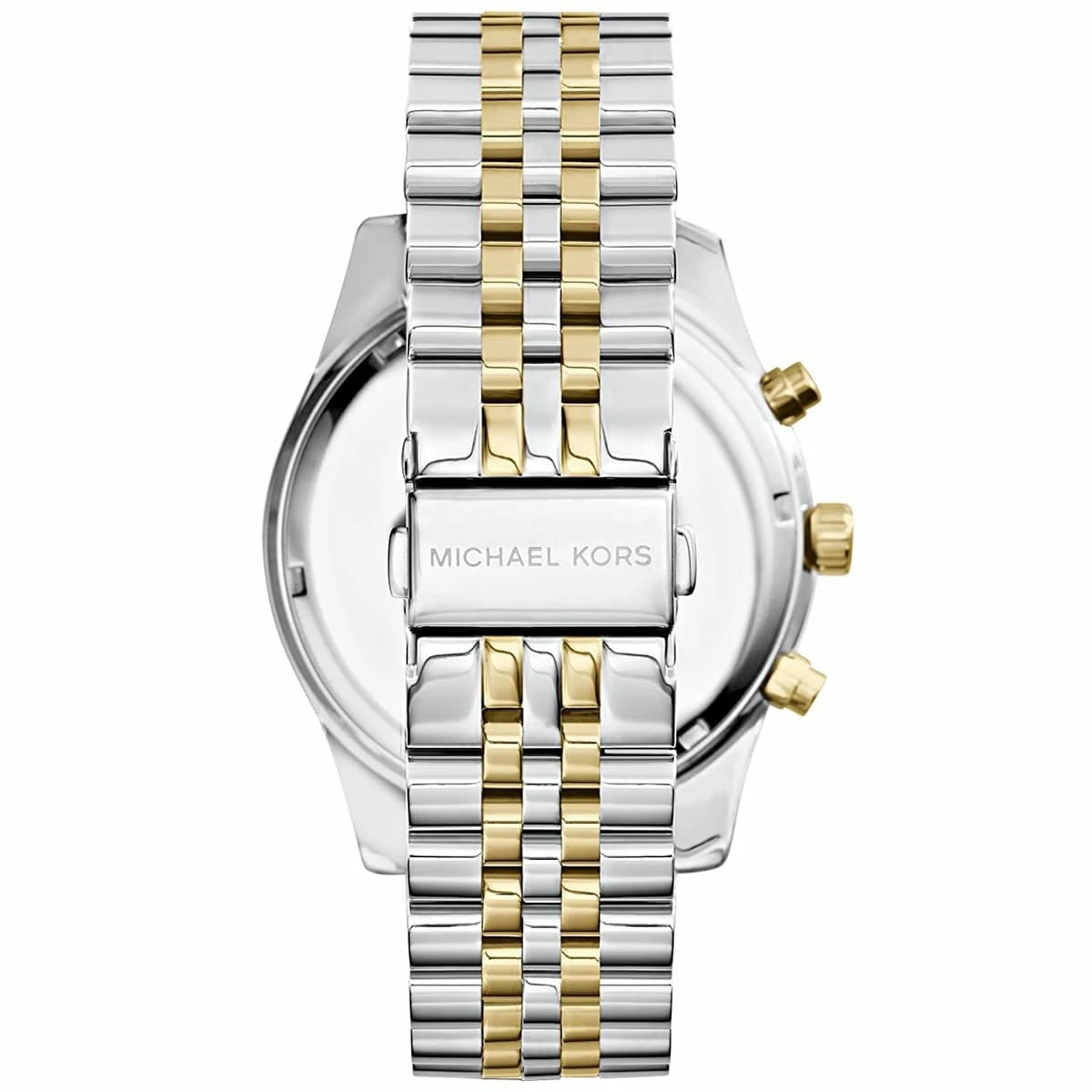 Michael Kors Lexington MK5955 38mm Women's Chronograph Watch – Signature with Two-Tone Stainless Steel Bracelet