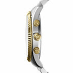 Michael Kors Lexington MK5955 38mm Women's Chronograph Watch – Signature with Two-Tone Stainless Steel Bracelet