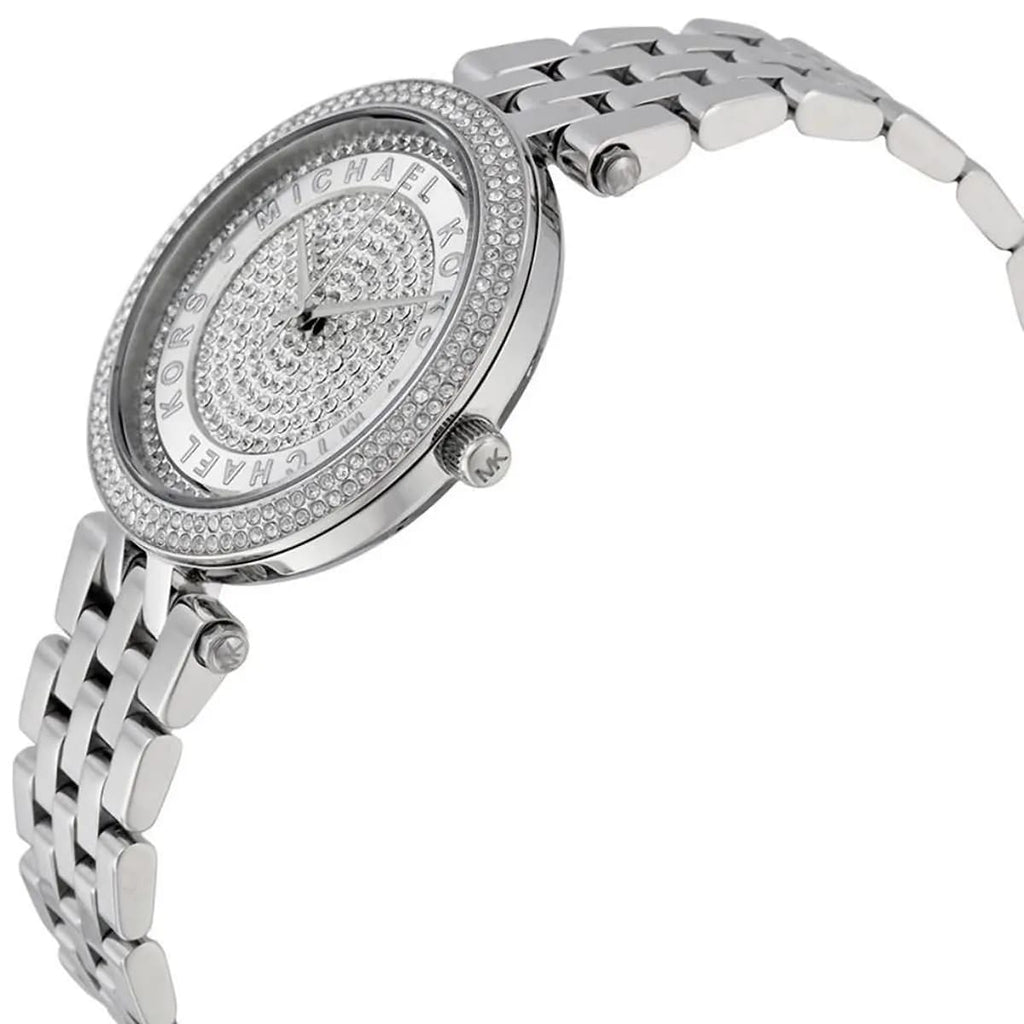 Michael Kors Darci MK3476 33mm Women's Quartz Watch – Silver with Silver Stainless Steel Bracelet