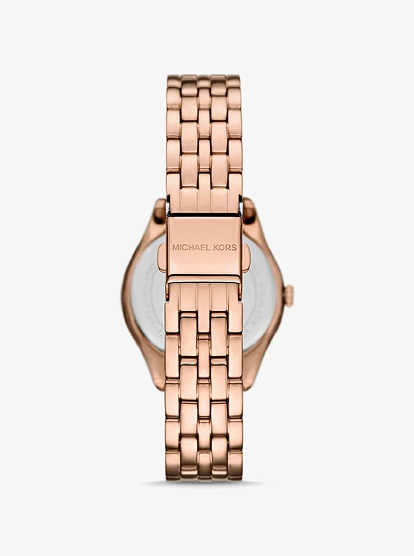 Michael Kors Harlowe MK4710 33mm Women's Quartz Watch – Rose Gold with Rose Gold Stainless Steel Bracelet