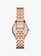Michael Kors Harlowe MK4710 33mm Women's Quartz Watch – Rose Gold with Rose Gold Stainless Steel Bracelet