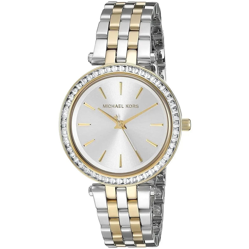 Michael Kors Darci MK3405 33mm Women's Quartz Watch – Silver with Two-Tone Stainless Steel Bracelet