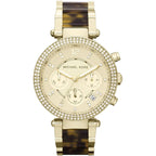 Michael Kors Parker MK5688 39mm Women's Chronograph Watch – Gold with Gold Acetate and Stainless Steel Bracelet