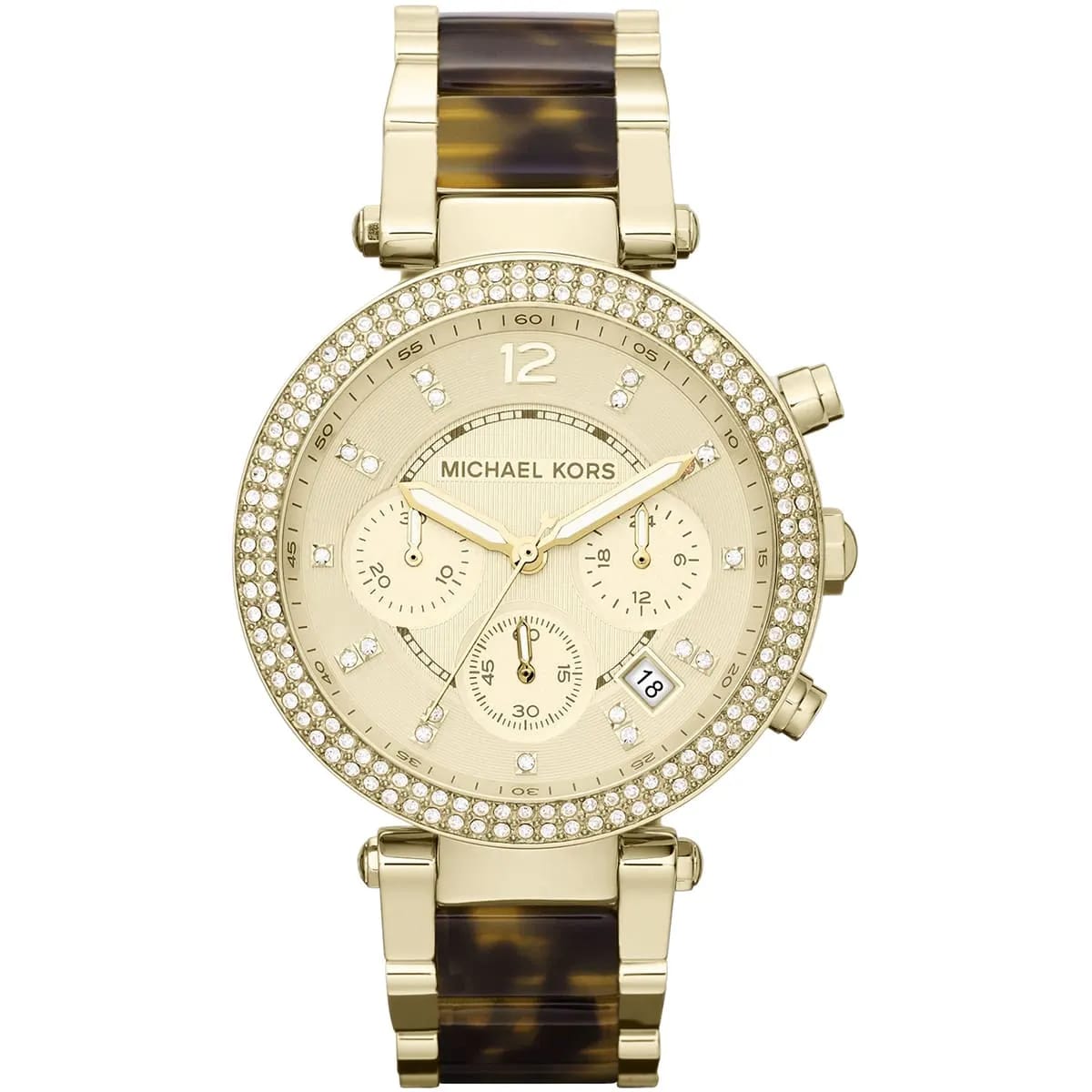Michael Kors Parker MK5688 39mm Women's Chronograph Watch – Gold with Gold Acetate and Stainless Steel Bracelet