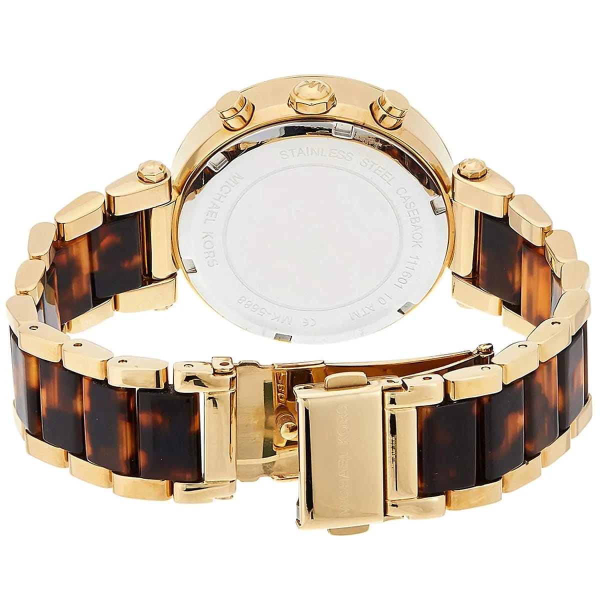 Michael Kors Parker MK5688 39mm Women's Chronograph Watch – Gold with Gold Acetate and Stainless Steel Bracelet