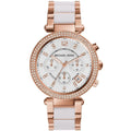 Michael Kors Parker MK5774 39mm Women's Chronograph Watch – Rose Gold with Rose Gold Stainless Steel Bracelet