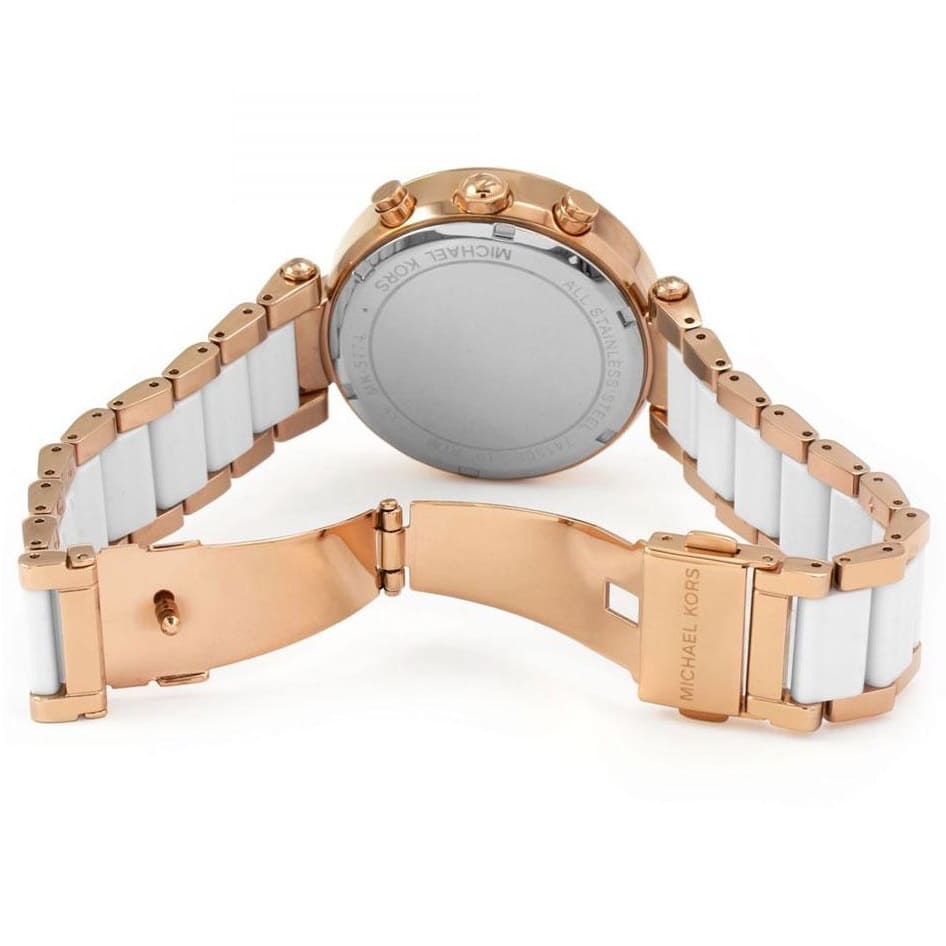 Michael Kors Parker MK5774 39mm Women's Chronograph Watch – Rose Gold with Rose Gold Stainless Steel Bracelet