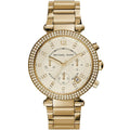 Michael Kors Parker MK5354 39mm Women's Chronograph Watch – Gold with Gold Stainless Steel Bracelet