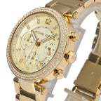 Michael Kors Parker MK5354 39mm Women's Chronograph Watch – Gold with Gold Stainless Steel Bracelet