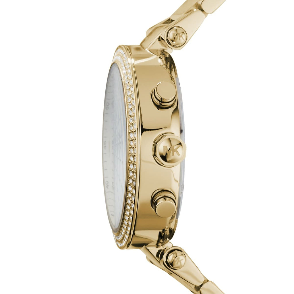 Michael Kors Parker MK5354 39mm Women's Chronograph Watch – Gold with Gold Stainless Steel Bracelet