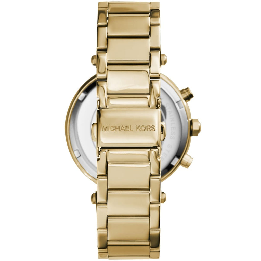 Michael Kors Parker MK5354 39mm Women's Chronograph Watch – Gold with Gold Stainless Steel Bracelet
