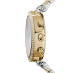 Michael Kors Parker MK5626 39mm Women's Chronograph Watch – White with Two-Tone Stainless Steel Bracelet