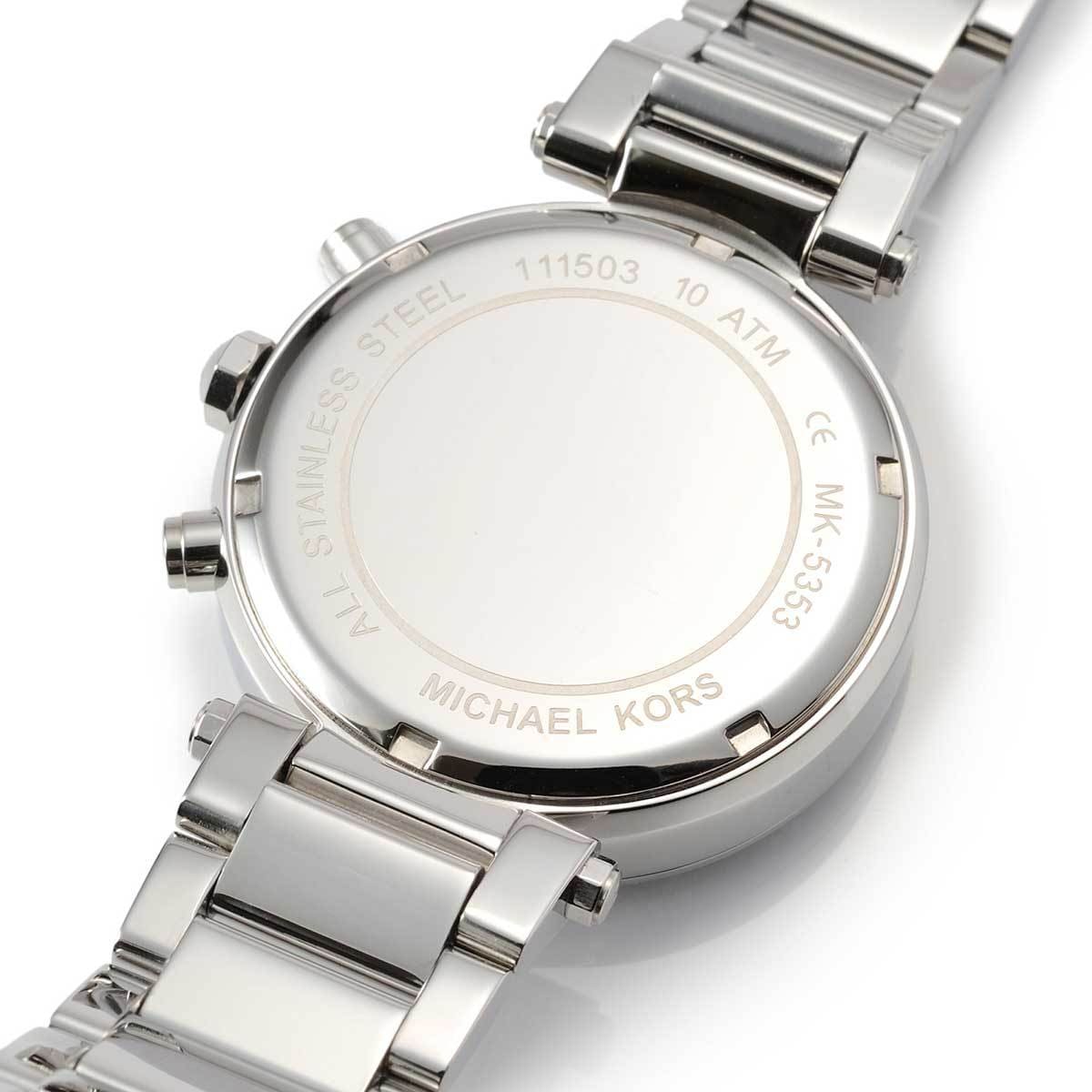 Michael Kors Parker MK5353 39mm Women's Chronograph Watch – Silver with Silver Stainless Steel Bracelet