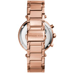 Michael Kors Parker MK5491 39mm Women's Chronograph Watch – Mother Of Pearl with Rose Gold Stainless Steel Bracelet