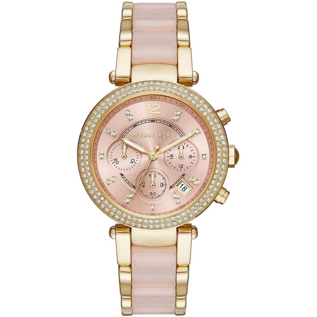 Michael Kors Parker MK6326 39mm Women's Chronograph Watch – Gold with Gold Stainless Steel Bracelet