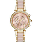 Michael Kors Parker MK6326 39mm Women's Chronograph Watch – Gold with Gold Stainless Steel Bracelet