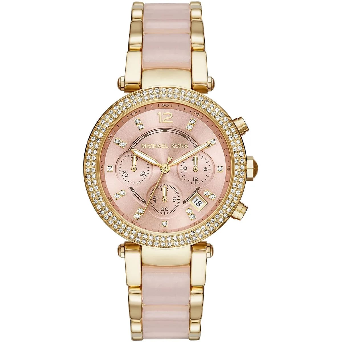 Michael Kors Parker MK6326 39mm Women's Chronograph Watch – Gold with Gold Stainless Steel Bracelet