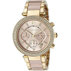 Michael Kors Parker MK6326 39mm Women's Chronograph Watch – Gold with Gold Stainless Steel Bracelet