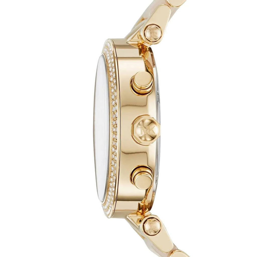 Michael Kors Parker MK6326 39mm Women's Chronograph Watch – Gold with Gold Stainless Steel Bracelet