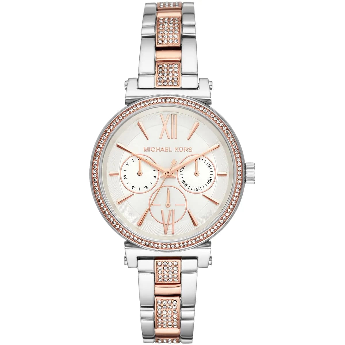 Michael Kors Sofie MK4353 36mm Women's Chronograph Watch – Rose Gold with Rose Gold Stainless Steel Bracelet
