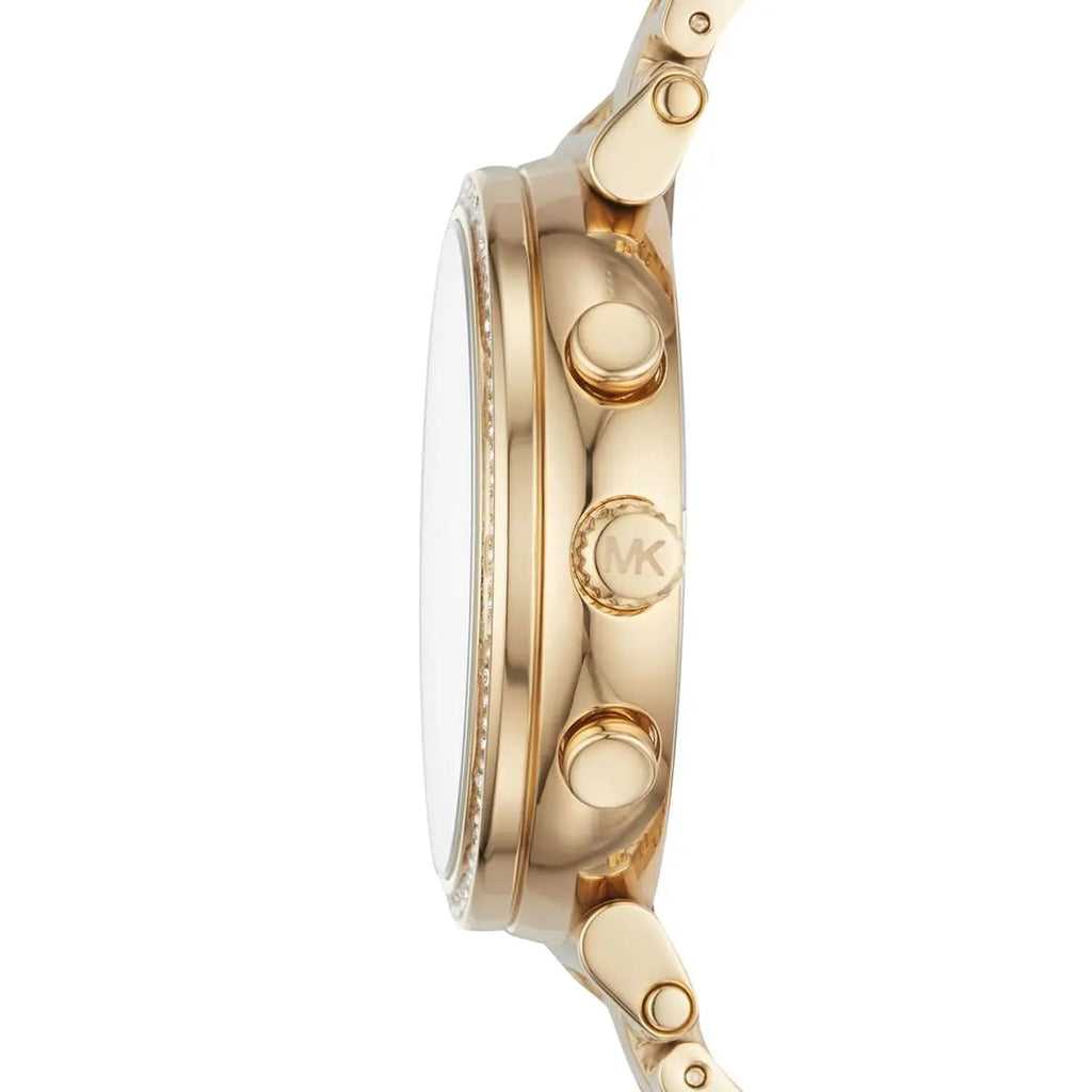 Michael Kors Sofie MK6559 38mm Women's Chronograph Watch – Gold with Gold Stainless Steel Bracelet
