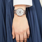 Michael Kors Sofie MK6576 39mm Women's Chronograph Watch – Mother Of Pearl with Rose Gold Stainless Steel Bracelet